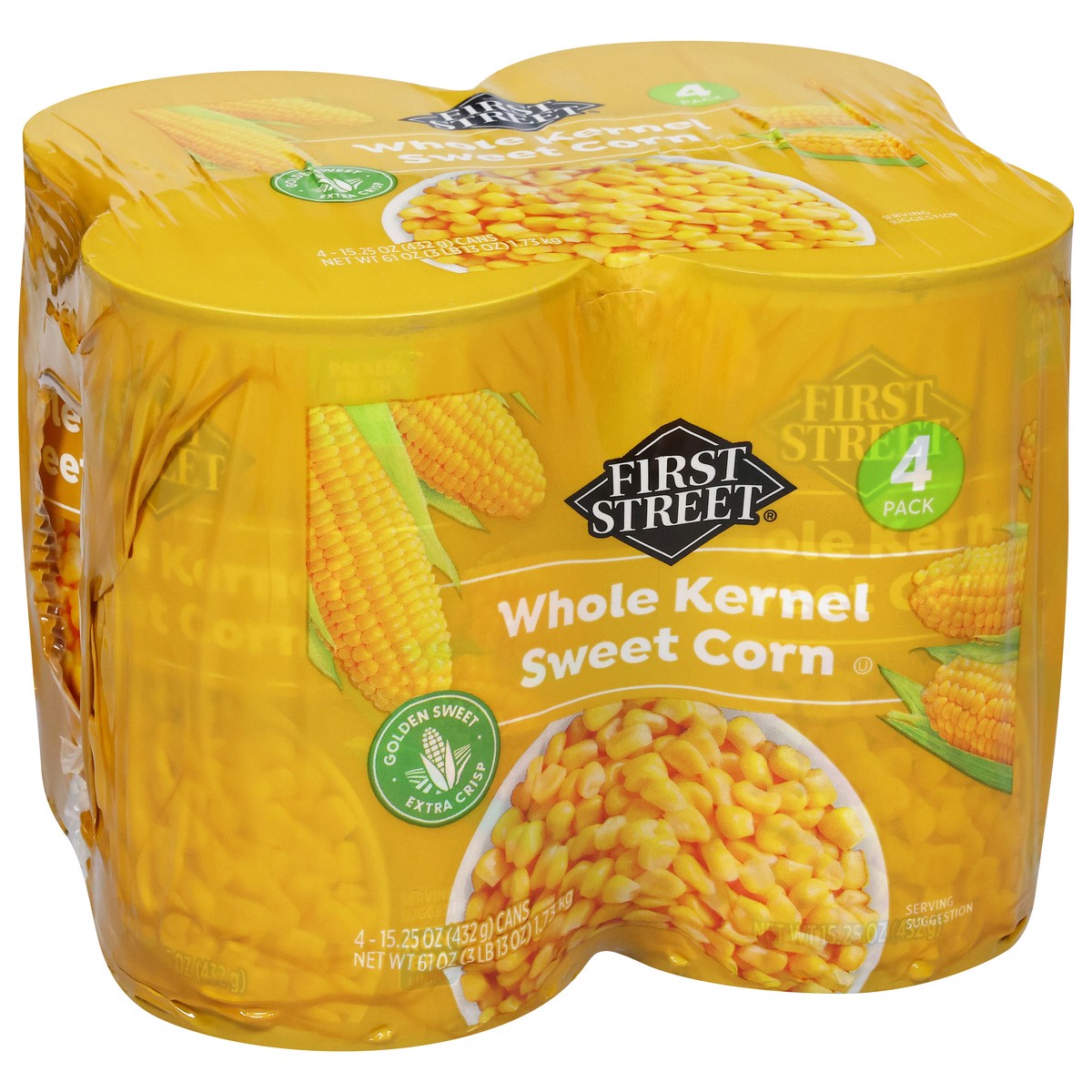 slide 3 of 4, First Street Fancy Whole Kernel Corn, 4 ct