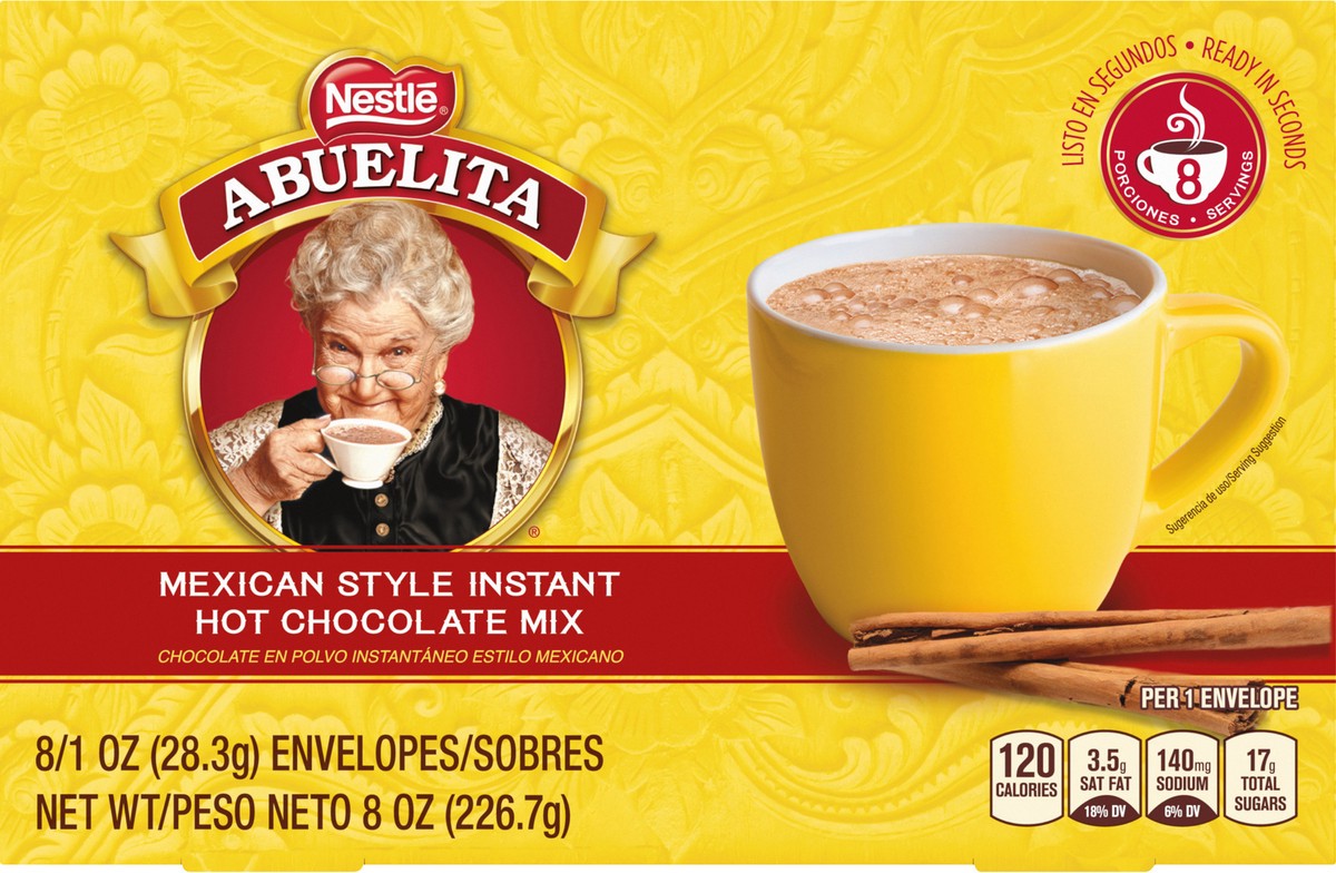 slide 10 of 12, Abuelita Mexican Style Instant Hot Chocolate Drink Mix, 8 oz