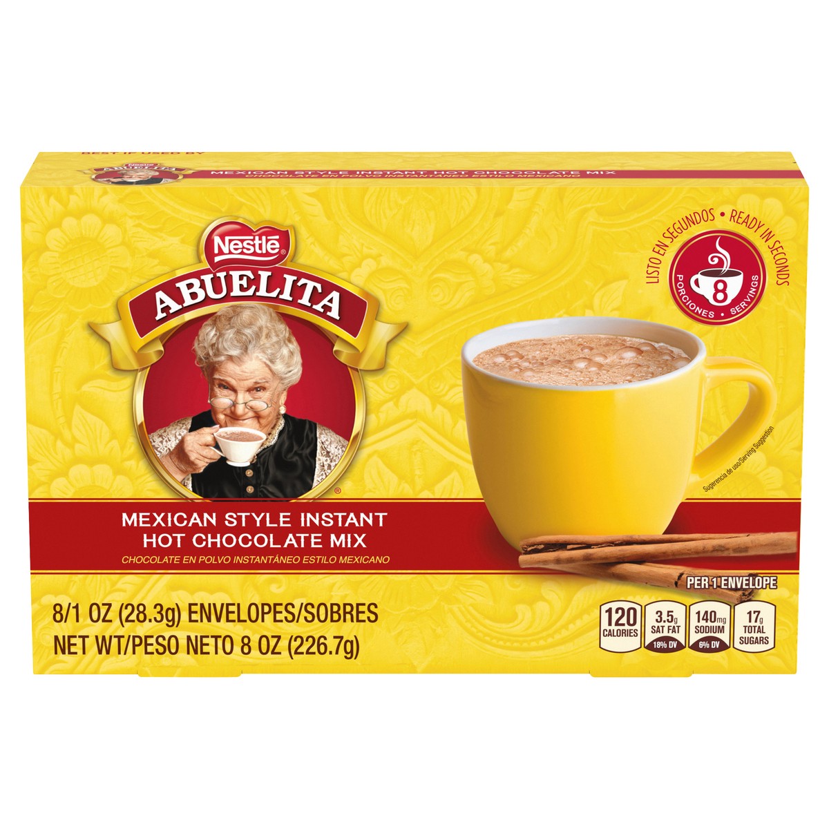 slide 9 of 12, Abuelita Mexican Style Instant Hot Chocolate Drink Mix, 8 oz