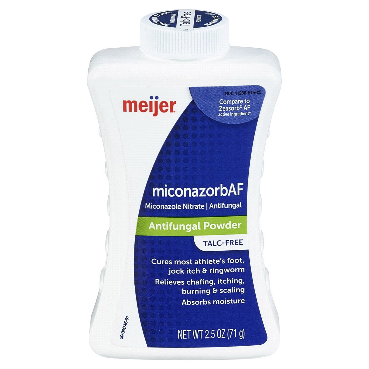 slide 1 of 5, Meijer Miconazorb Miconazole Antifungal Powder, 2.5 oz