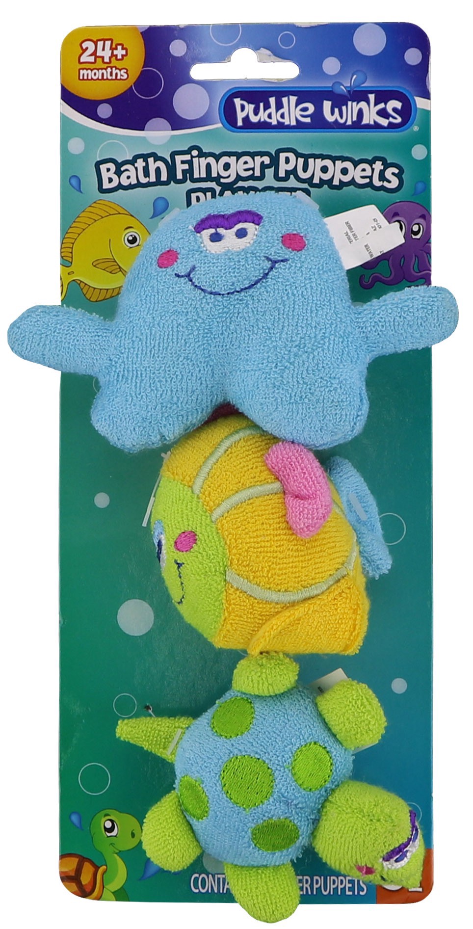 slide 1 of 1, Puddle Winks Bath Finger Puppets, 3 ct
