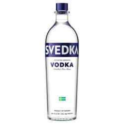 SVEDKA Original Vodka, Unflavored Vodka, 1L Bottle, 40% ABV