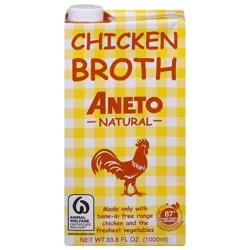Aneto Natural Chicken Broth 33.8 fl oz