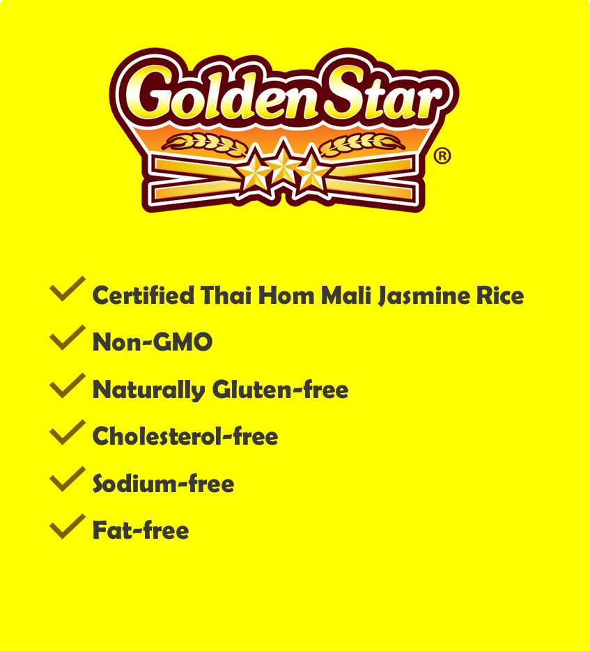 slide 2 of 9, Golden Star Thai Hom Mali Jasmine Rice, 2 lbs, 2 lb