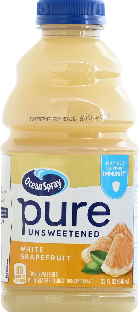 slide 1 of 9, Ocean Spray Pure Unsweetened White Grapefruit Juice 32 oz, 32 oz