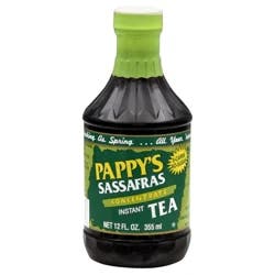 Pappy's Sassafras Instant Tea Concentrate- 12 fl oz
