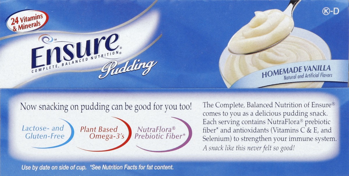 slide 2 of 5, Ensure Original Vanilla Pudding 4-Pack, 1 ct