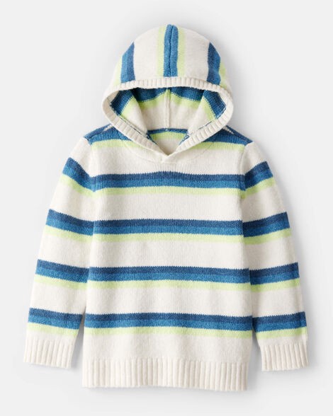 slide 1 of 2, Carter's Boys Hooded Sweater - Cream White 6, 1 ct