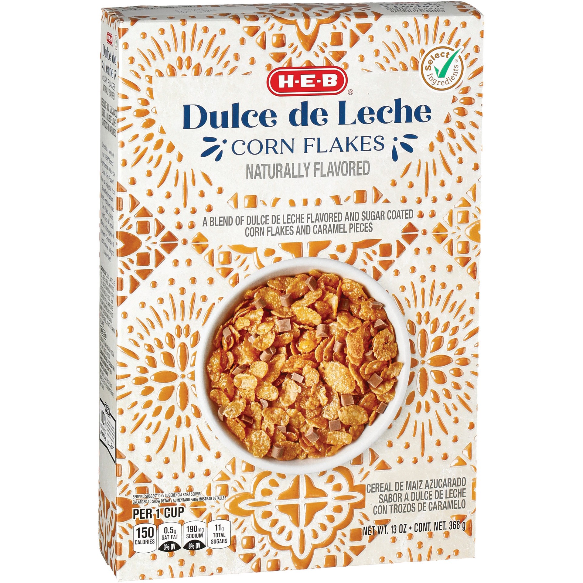 slide 1 of 1, H-E-B Dulce De Leche Corn Flakes, 13 oz