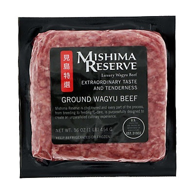 slide 1 of 1, Mishima Reserve Beef Ground Wagyu Beef, 16 oz