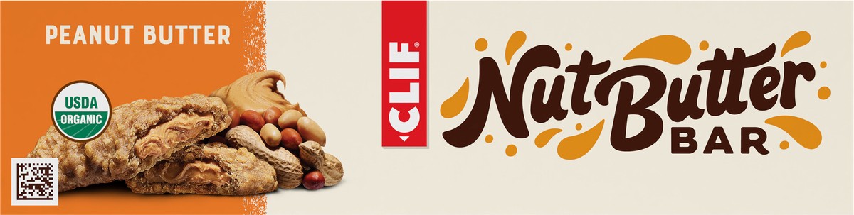 slide 8 of 9, CLIF Nut Butter Bar - Peanut Butter - Filled Energy Bars - Non-GMO - USDA Organic - Plant-Based - Low Glycemic - 1.76 oz. (12 Count), 21.12 oz