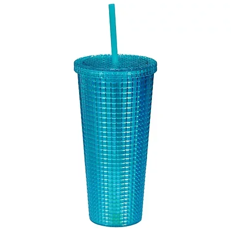 slide 1 of 1, Gosi 24z Sqr Motif Tmblr Straw - EA, 1 ct