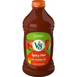 V8 Spicy Hot 100% Vegetable Juice, 64 fl oz Bottle