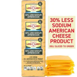 Land O Lakes Deli 30% Less Sodium Yellow American Cheese
