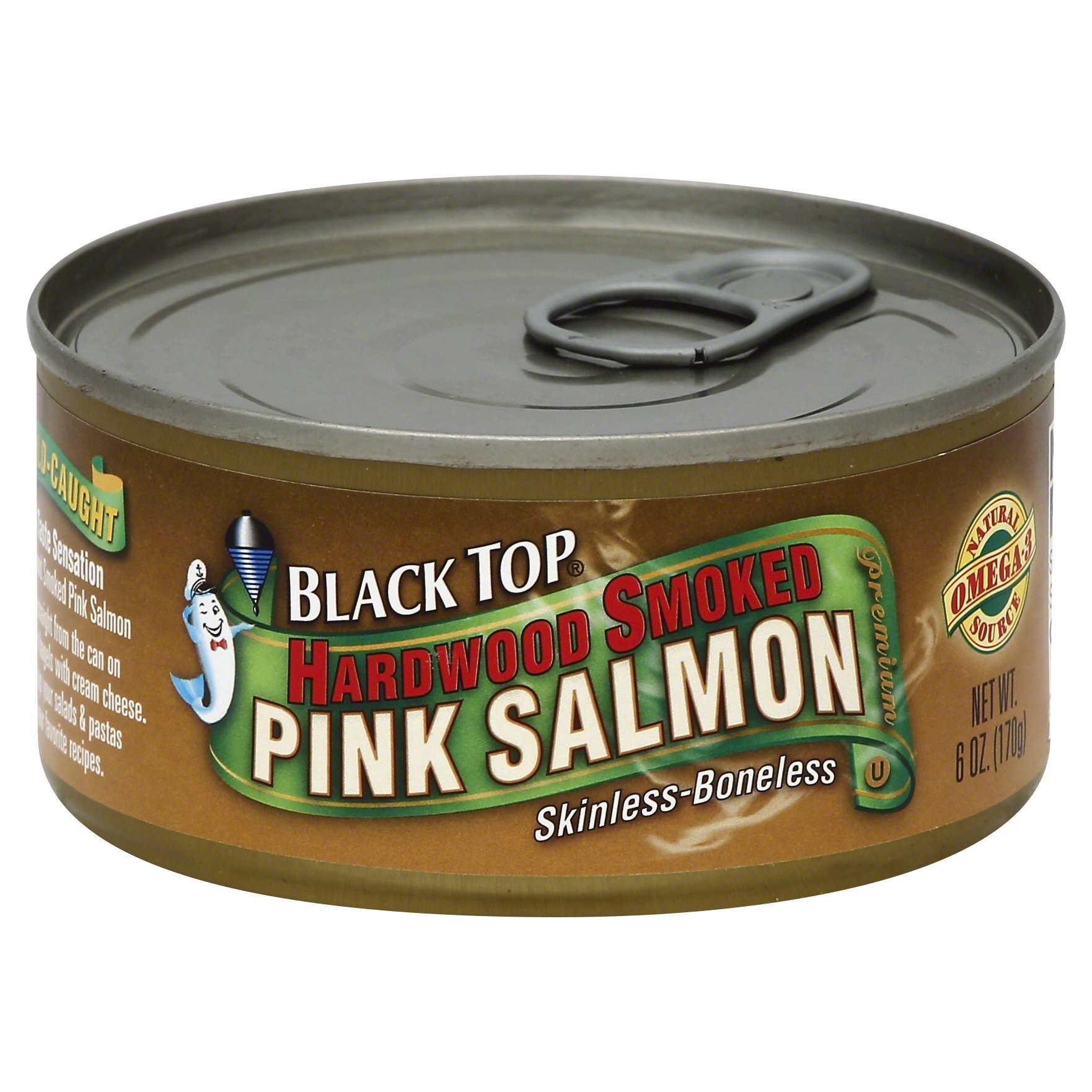 slide 1 of 1, Black Top Salmon 6 oz, 6 oz