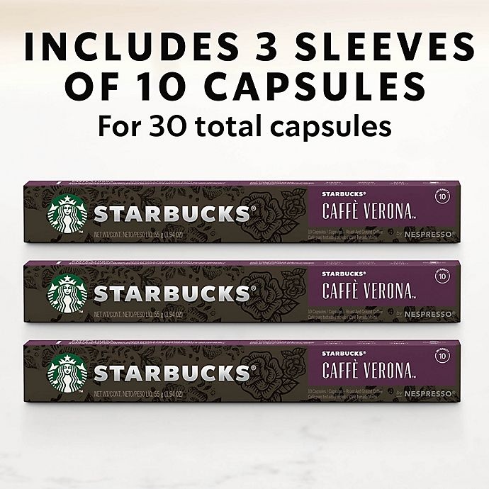 slide 6 of 7, Starbucks by Nespresso Caff Verona Espresso Capsules, 30 ct