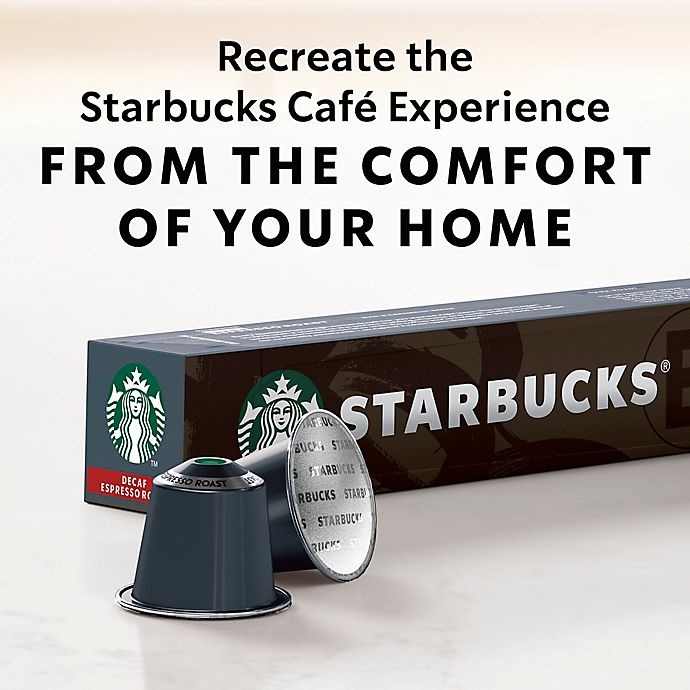 slide 6 of 7, Starbucks by Nespresso Decaf Espresso Capsules, 30 ct