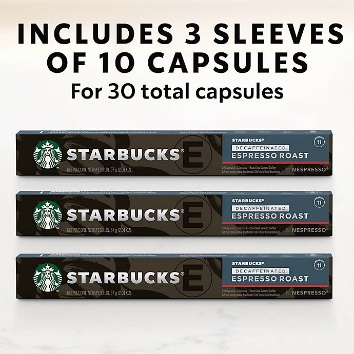 slide 2 of 7, Starbucks by Nespresso Decaf Espresso Capsules, 30 ct