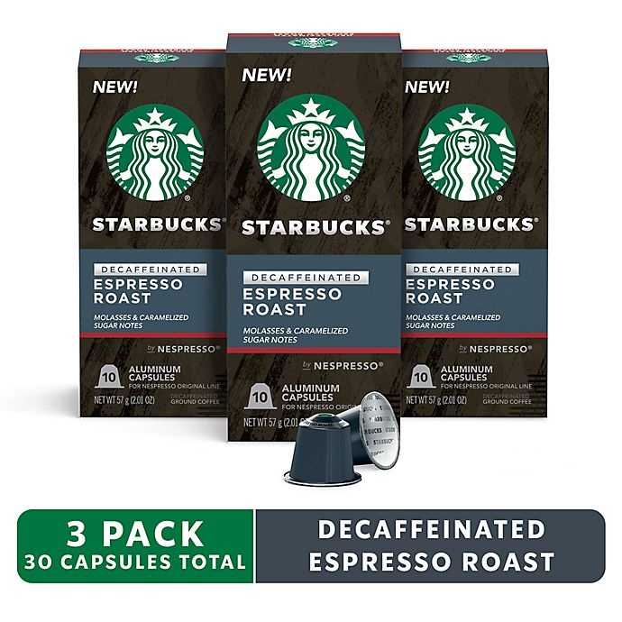 slide 2 of 9, Starbucks by Nespresso Decaf Espresso Capsules, 30 ct