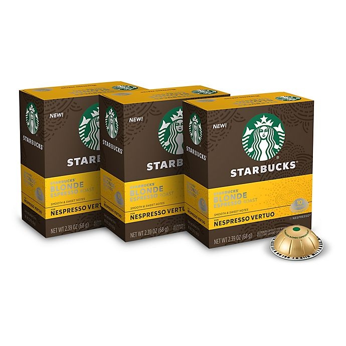 slide 1 of 7, Starbucks by Nespresso Vertuo Line Blonde Espresso Capsules, 30 ct