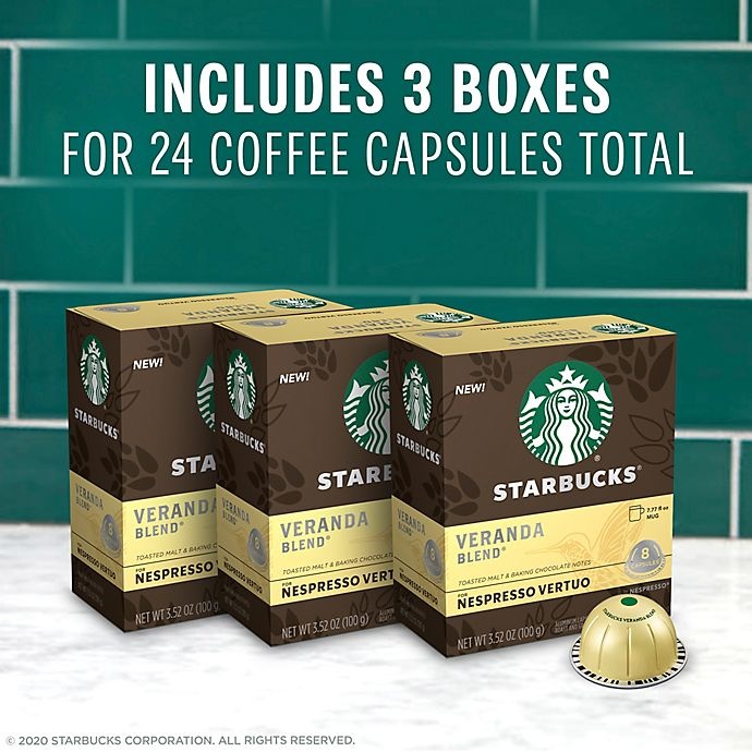 slide 3 of 7, Starbucks by Nespresso Vertuo Line Veranda Coffee Capsules, 24 ct