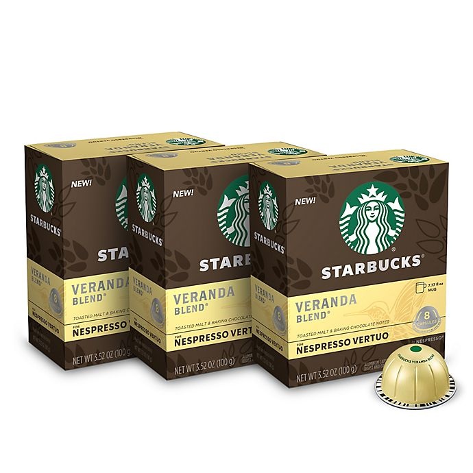 slide 1 of 7, Starbucks by Nespresso Vertuo Line Veranda Coffee Capsules, 24 ct