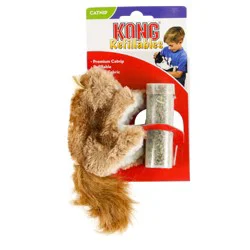 Kong Refillable Squirrel Catnip Cat Toy