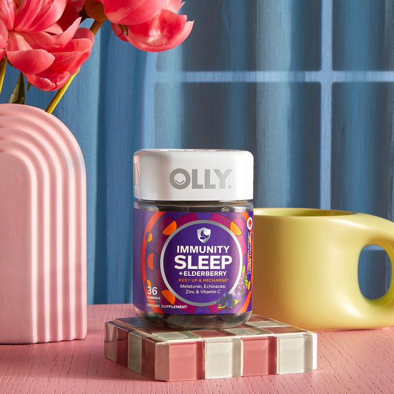 slide 3 of 6, OLLY Immunity Sleep Gummies - Elderberry - 36ct, 36 ct