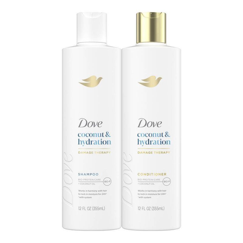 slide 1 of 12, Dove Beauty Coconut & Hydration Shampoo & Conditioner Set - 12 fl oz/ 2ct, 12 fl oz, 2 ct