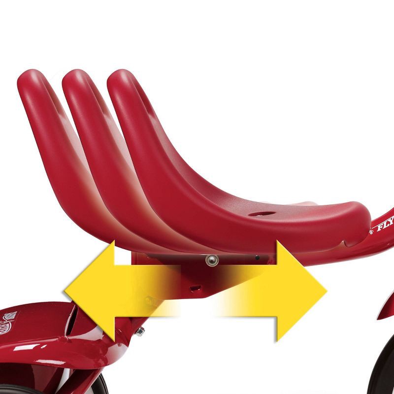 slide 4 of 9, Radio Flyer Fold 2 Go Trike with Bucket: Steel Frame, Plastic Pedals, Ages 1.5-3 Years, 1 ct