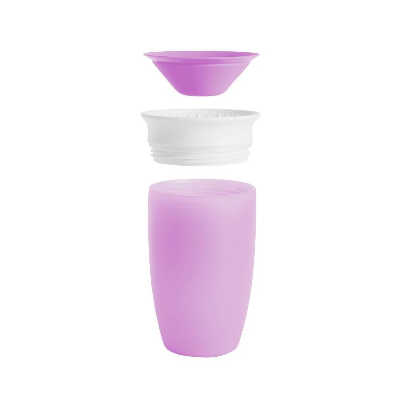 slide 4 of 5, Munchkin Miracle 360? Sippy Cup - 20oz - 2pk - Pink/Purple, 2 ct; 20 oz