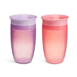 Munchkin Miracle 360 Sippy Cup 10oz/2pk - Pink/Purple