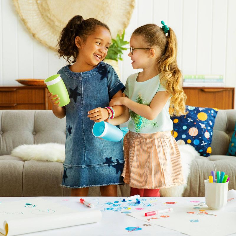 slide 3 of 5, Munchkin Miracle 360° Sippy Cup - 20oz - 2pk - Green/Blue, 2 ct; 20 oz