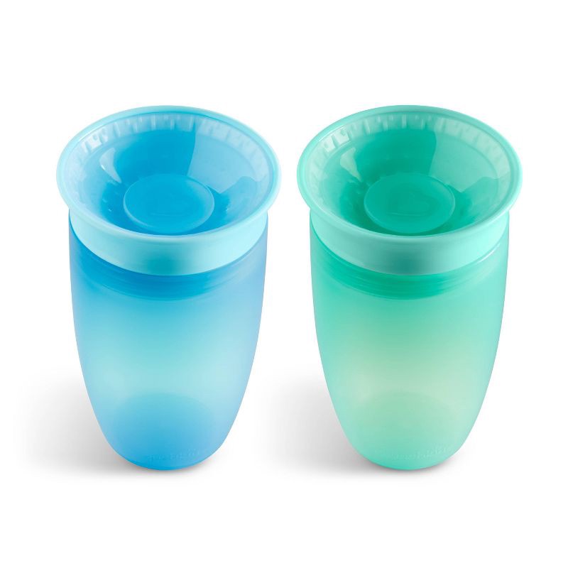 slide 6 of 7, Munchkin Miracle 360 Sippy Cup 10oz/2pk - Blue/Mint, 2 ct; 10 oz