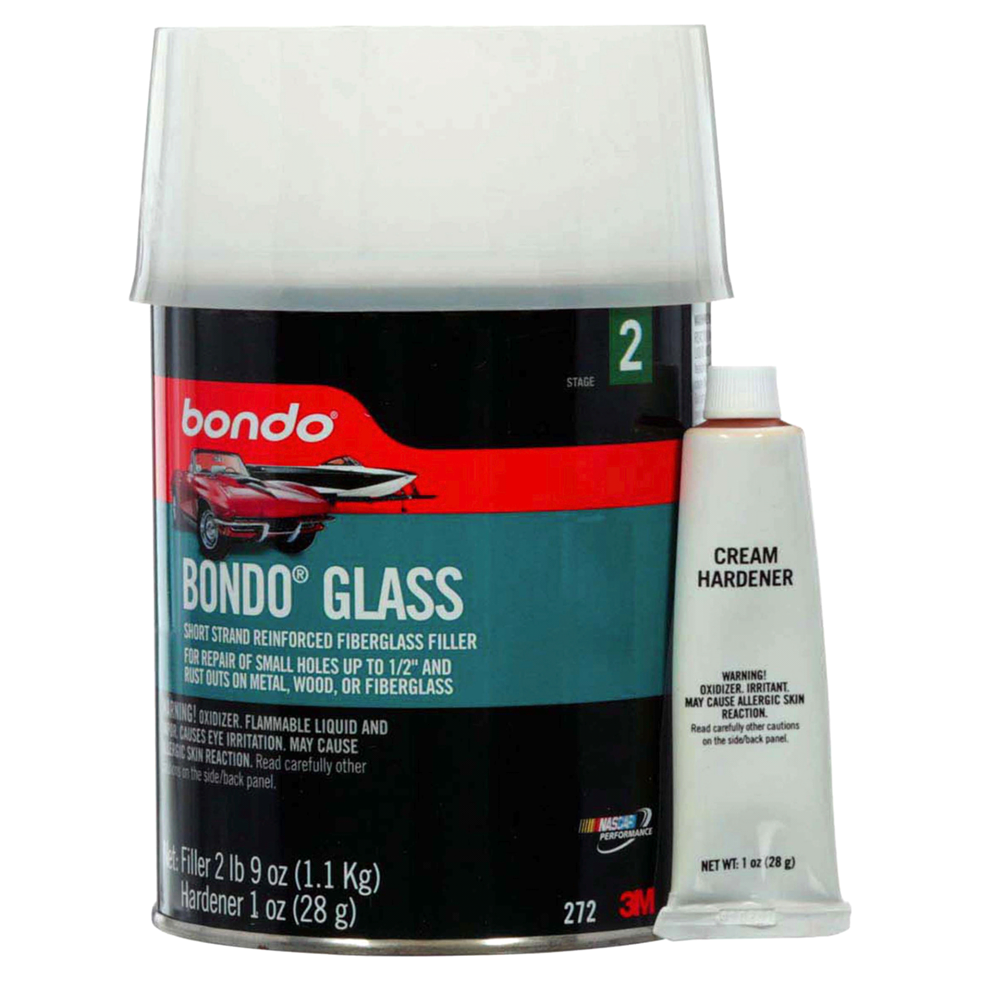 slide 1 of 1, Bondo Bondo-Glass Reinforced Filler, 1 qt