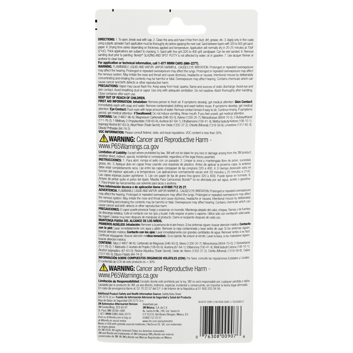 slide 2 of 2, 3M Bondo Glazing & Spot Putty, 4.5 oz