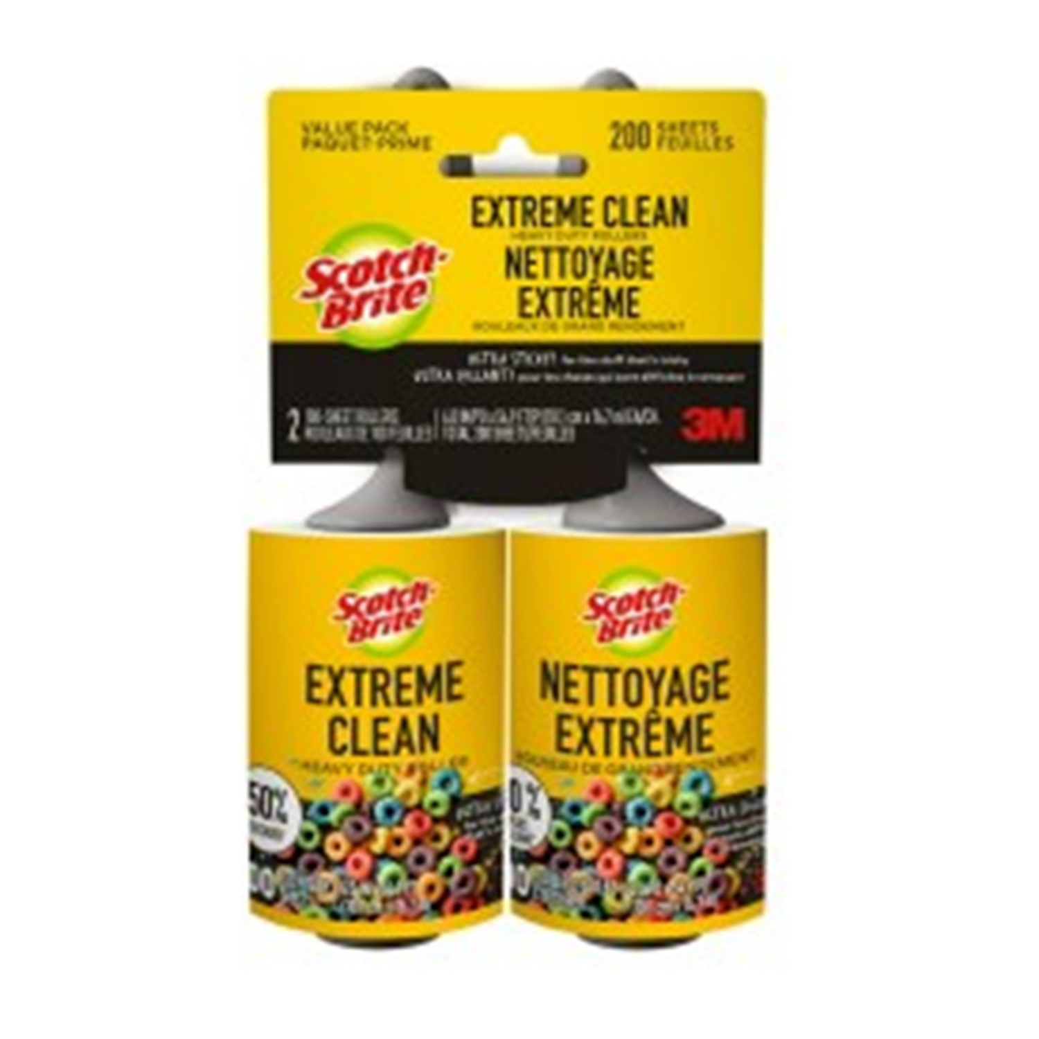 slide 1 of 6, Scotch-Brite Extreme Clean Lint Roller Twin Pack, 2 ct