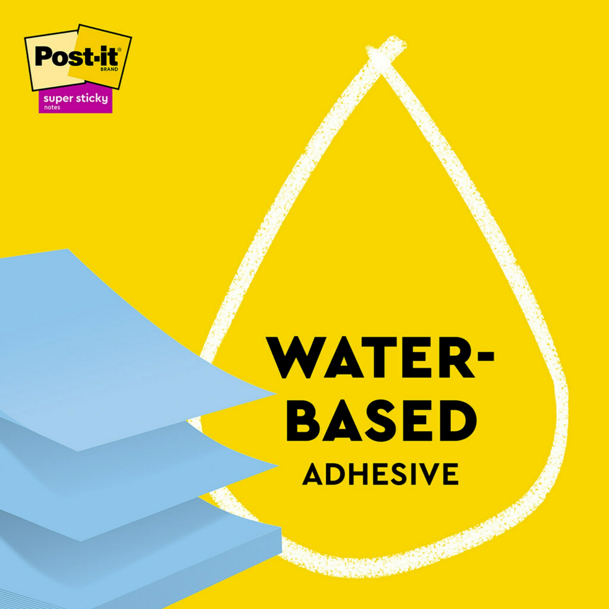 slide 2 of 2, Post-It 100% Recycled Paper Super Sticky Pop-Up Notes, 420 Total Notes, Pack Of 6 Pads, 3"" X 3"", Oasis Collection, 70 Notes Per Pad, 6 ct