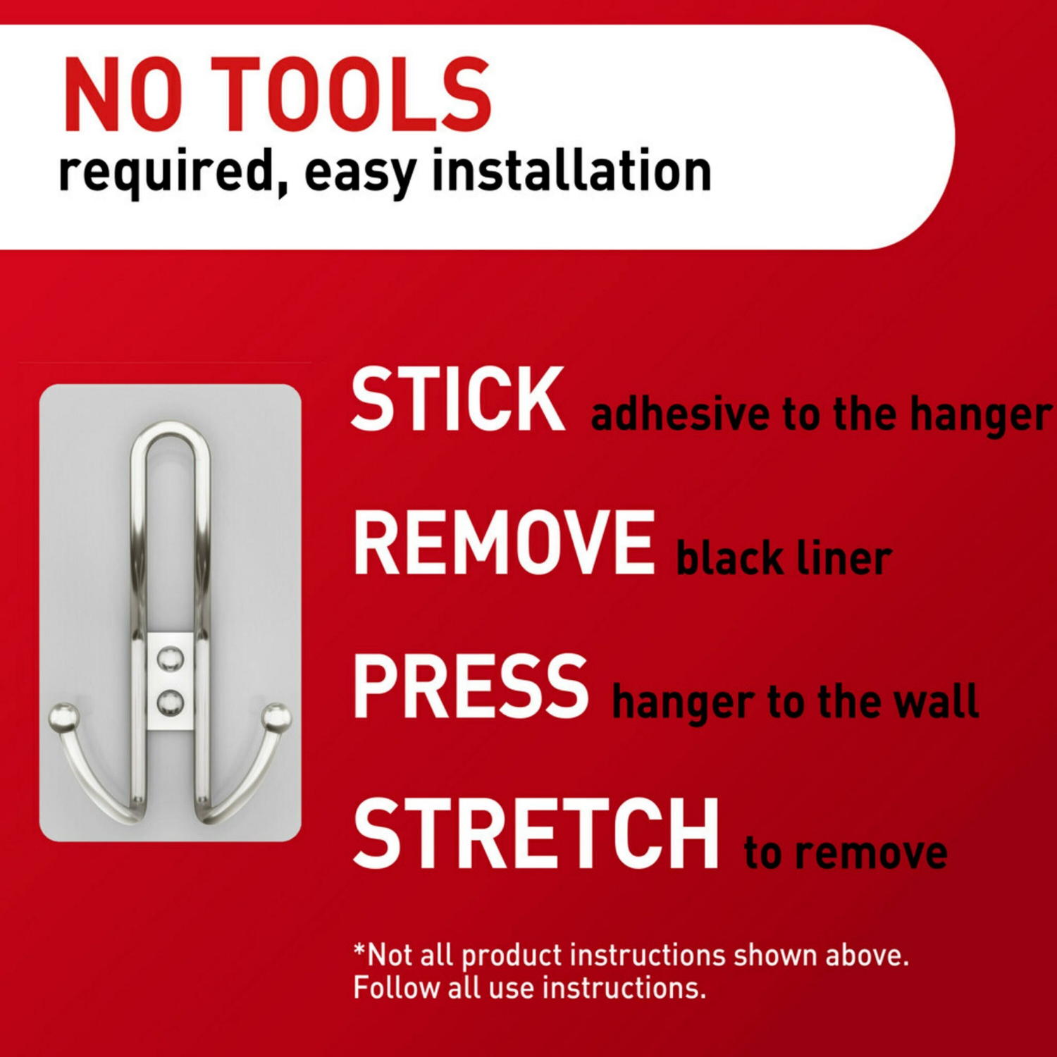 slide 3 of 4, 3M Command Xlrg Satin Nickel Triple Hook, 1 ct