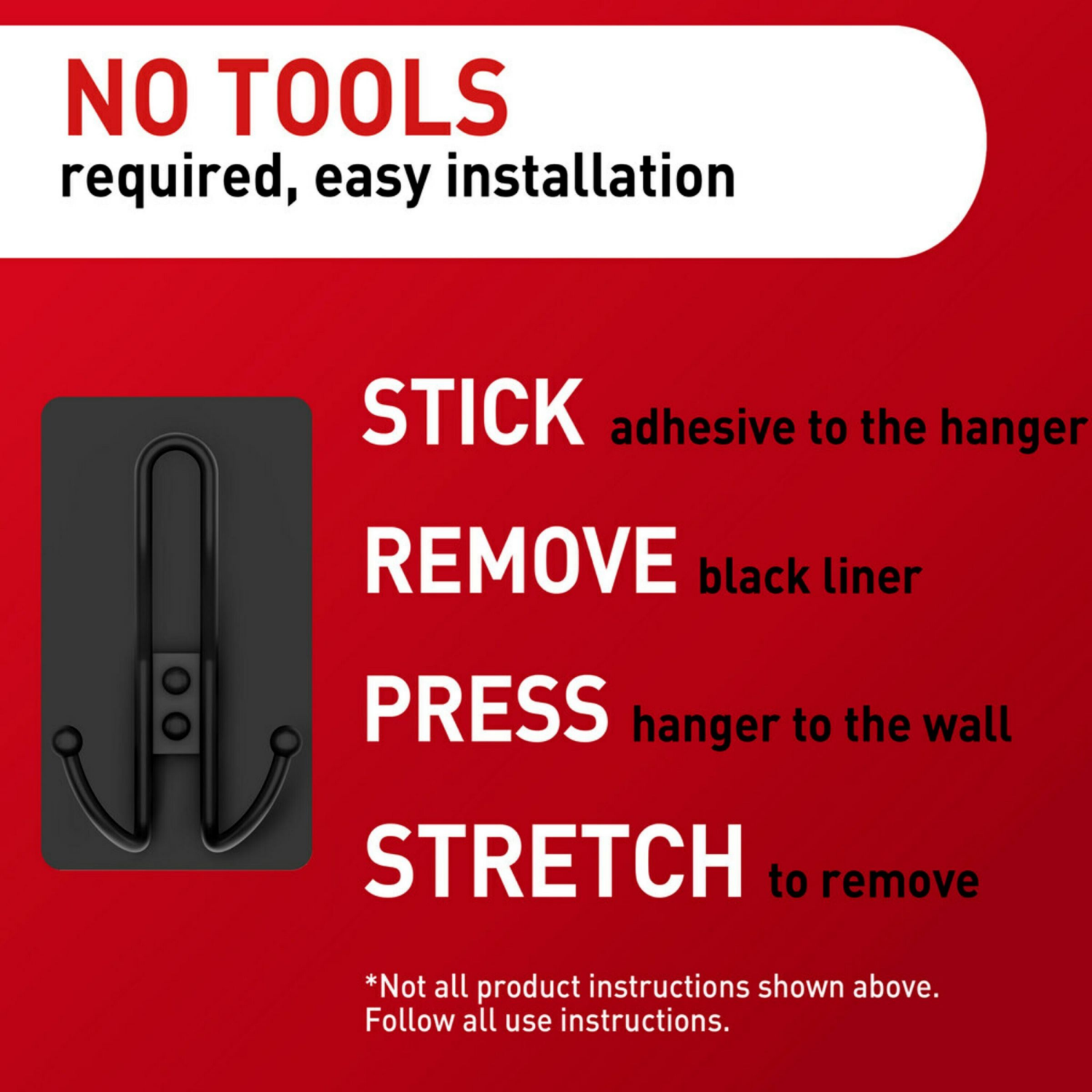 slide 3 of 4, 3M Command Xlrg Matte Blk Triple Hook, 1 ct