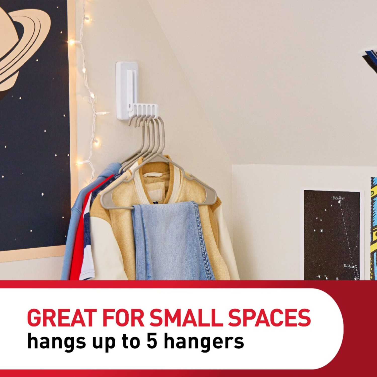 slide 3 of 3, Command Folding Clothes Hanger 1 ea, 1 ct