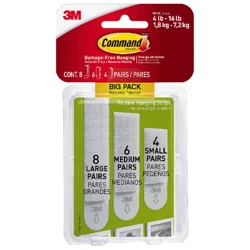 Command Picture Hanging Strips Large Big Pack 18 ea