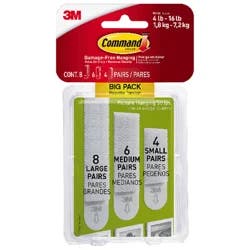 Command Picture Hanging Strips Large Big Pack 18 ea