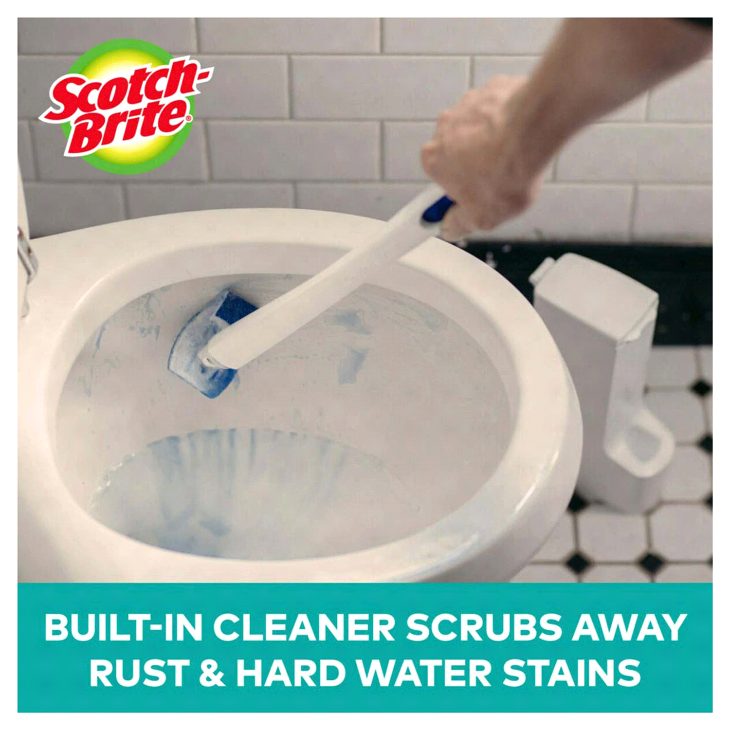 slide 2 of 5, Scotch-Brite Disposable Toilet Scrubber 1 ea, 1 ct