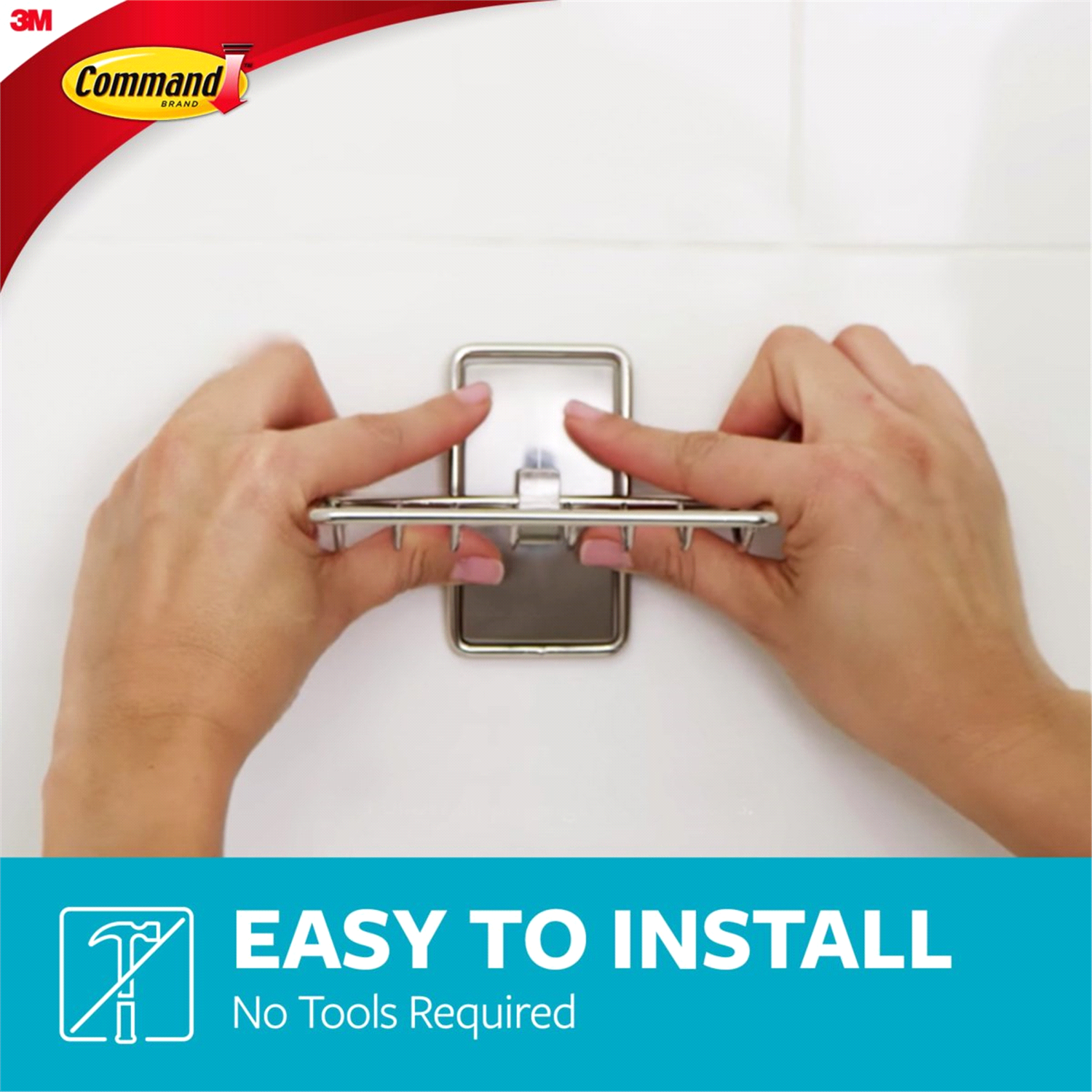 slide 3 of 5, Command Satin Nickel Soap Dish 1 ea, 1 ct