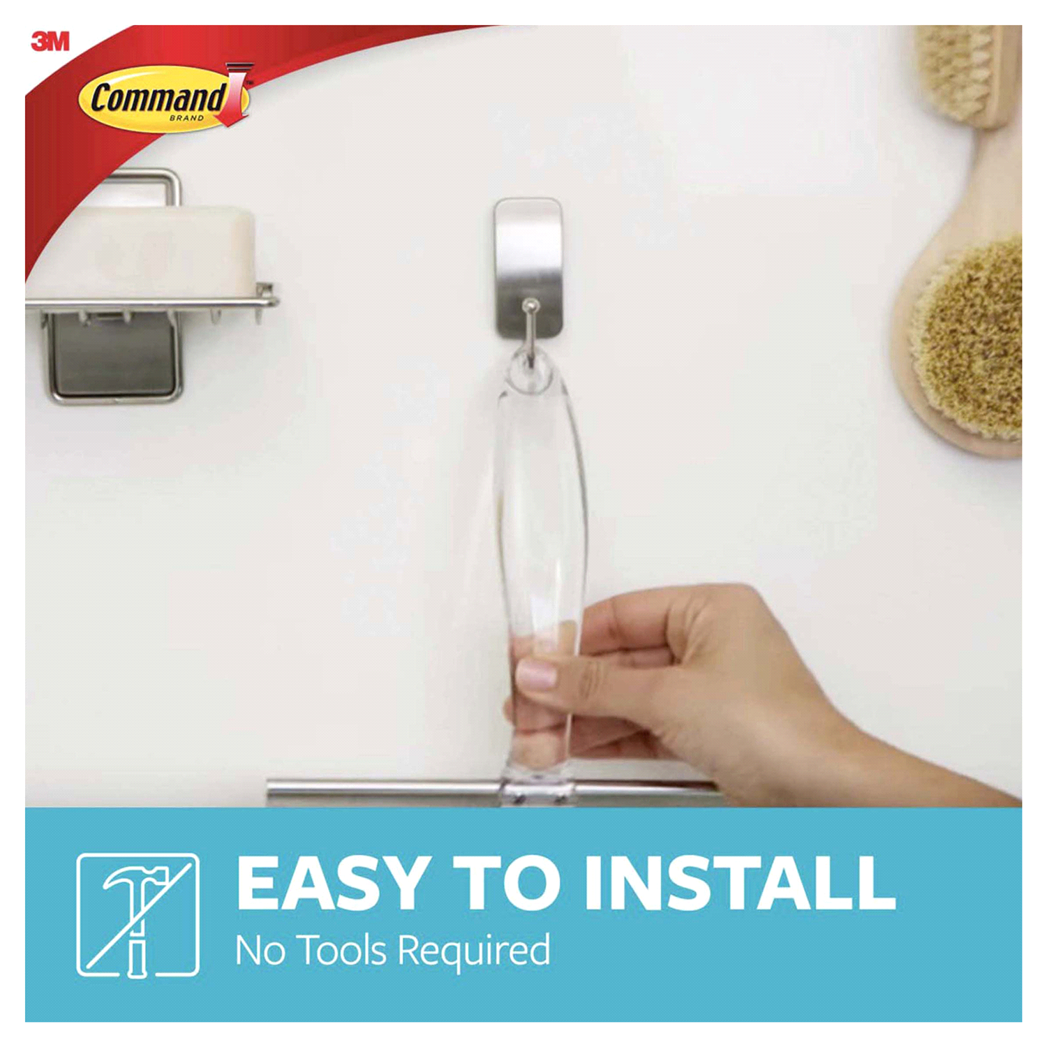 slide 3 of 5, Command Hook & Squeegee 1 ea, 1 ct