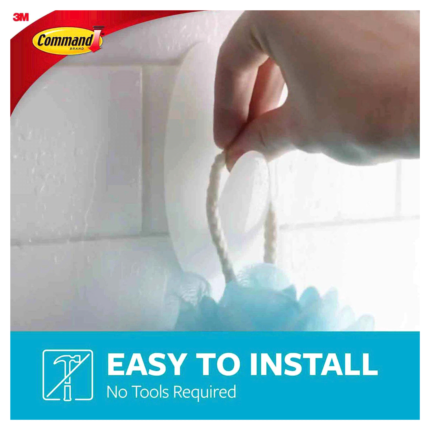 slide 3 of 5, Command Medium Bath Hooks, Value Pack, 6 Medium Water-Resistant Strips/Pack, 6 ct