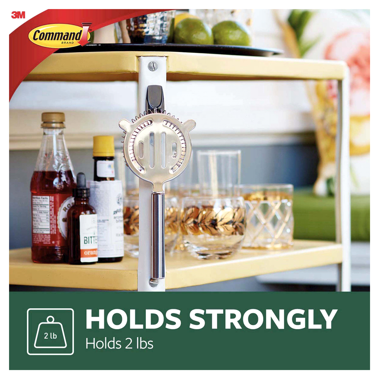 slide 2 of 5, Command Outdoor Stainless Steel Wire Hooks, 2 ct