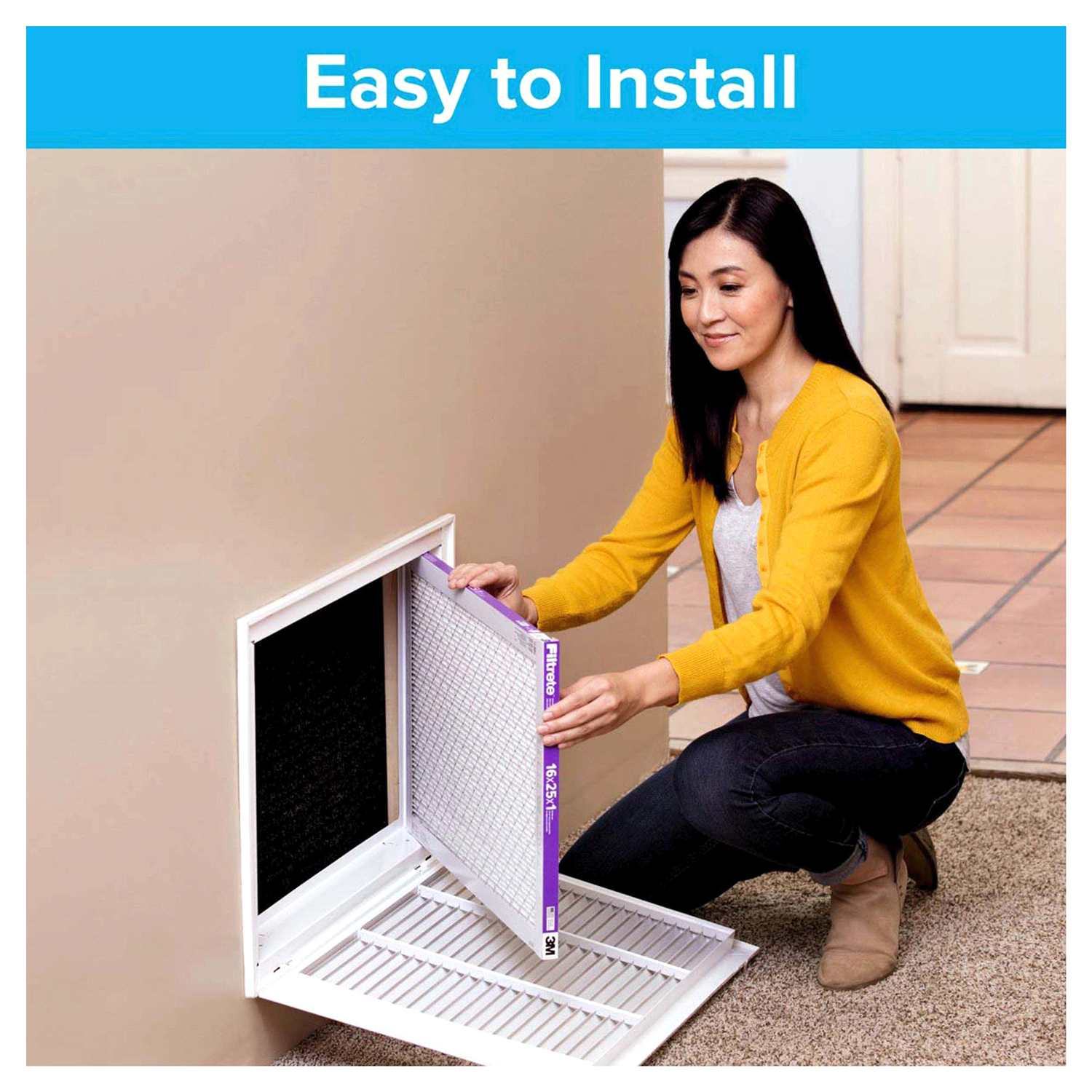 slide 5 of 5, 3M Filtrete Ultra Allergen Reduction Deep Pleat Filter, 16 in x 25 in x 5 in (40,6 cm x 63,5 cm x 12,7 cm), 16 in x 25 in x 5 in