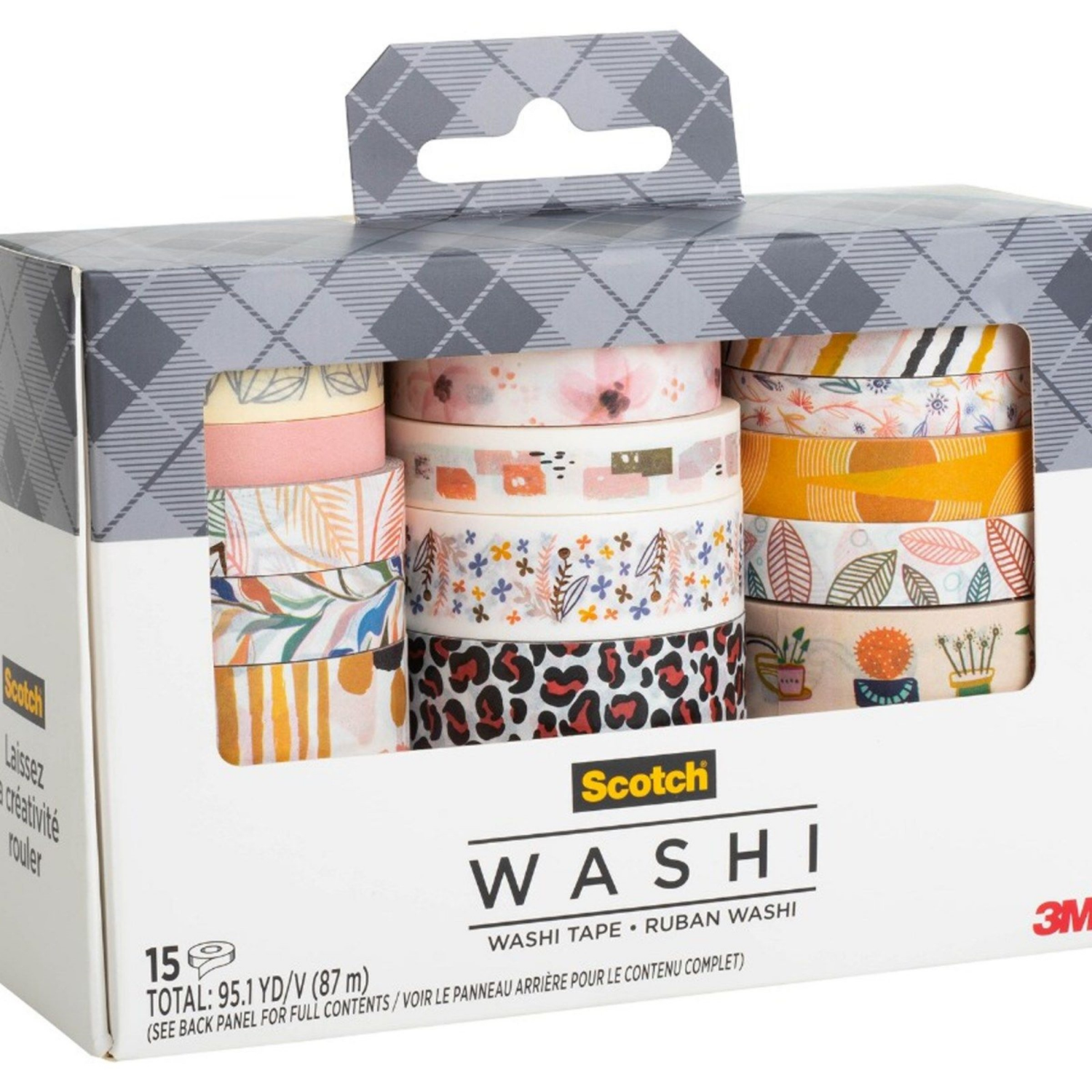 slide 3 of 3, Scotch Expressions Washi Tape, Gold Foil, 7.65 yd